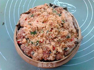 竹笼粉蒸牛肉的做法步骤:10