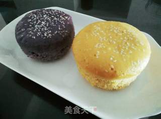 紫薯发糕和南瓜发糕的做法步骤：10