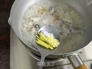 鲜蚝干贝粥的做法步骤：6