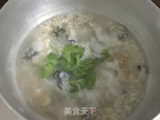 鲜蚝干贝粥的做法步骤：7