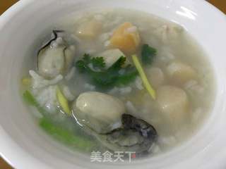 鲜蚝干贝粥的做法步骤：8