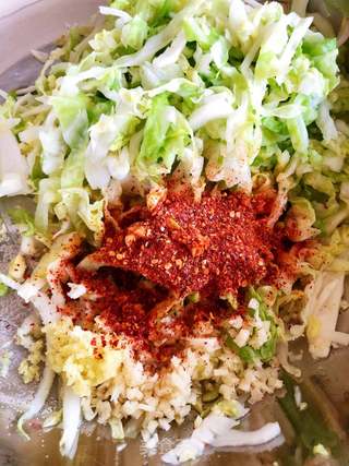 圆白菜泡菜(冷面伴侣)的做法步骤:5