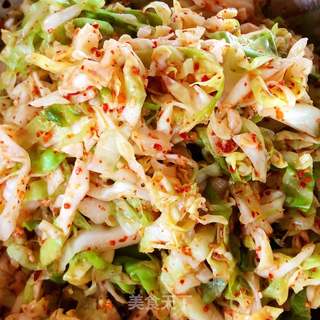 圆白菜泡菜(冷面伴侣)的做法步骤:6