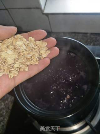 紫薯燕麦粥的做法步骤:3