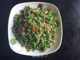 豆角炒肉末的做法步骤:8