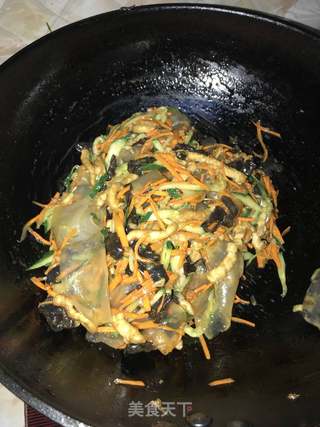 爆炒东北大拉皮的做法步骤:5