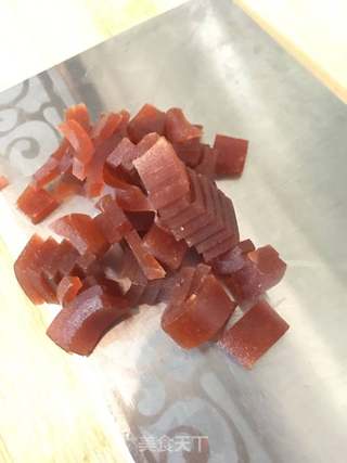 冰糖菠萝炒饭的做法步骤:6