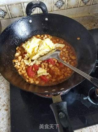 杏鲍菇鸡蛋炸酱面的做法步骤：6