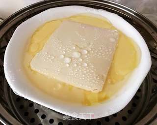 虾酱豆腐蒸蛋羹的做法步骤:5