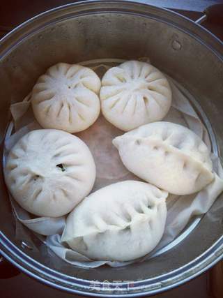 韭菜鸡蛋包子的做法步骤:6