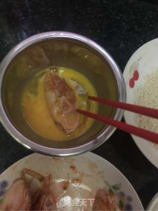 奥尔良炸鸡中翅的做法步骤:3