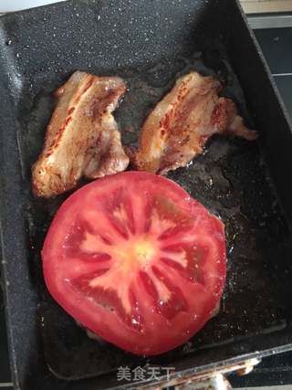 香煎五花肉版西多士的做法步骤:11