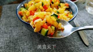 素锦蛋炒饭的做法步骤:10