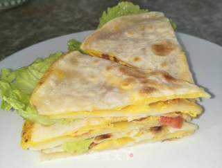 西红柿鸡蛋早餐饼的做法步骤:12