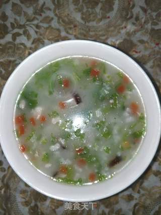 蔬菜肉末粥的做法步骤:8