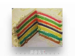 彩虹蛋糕(8寸)的做法步骤:19