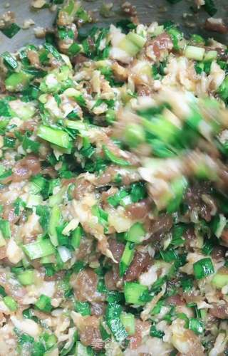 韭菜猪肉水饺的做法步骤:7