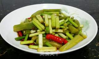 小菜一碟_____拌莴苣蒜苔的做法步骤:6