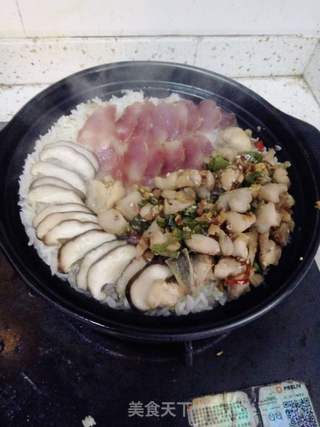 辣子鸡煲仔饭的做法步骤:8