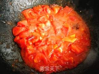 西红柿鸡蛋汤捞面的做法步骤:7