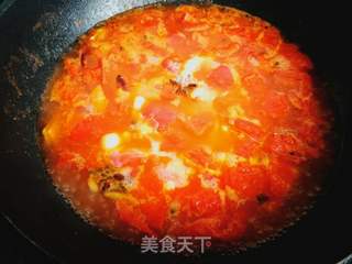 西红柿鸡蛋汤捞面的做法步骤:11