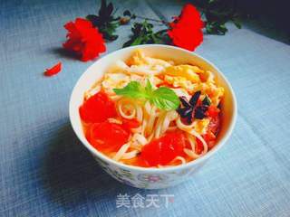 西红柿鸡蛋汤捞面的做法步骤:18