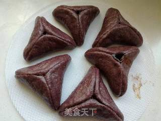 杂粮红糖三角的做法步骤:10