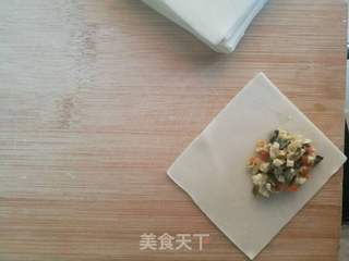 #早餐#赛过鲜肉的素馅馄饨的做法步骤:5