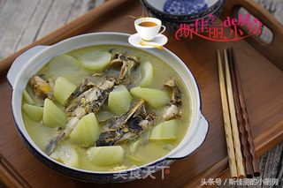 瓠子黄骨鱼汤的做法步骤:8