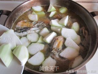 瓠子黄骨鱼汤的做法步骤:6