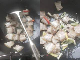 回锅肉的做法步骤:4