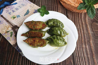 荠菜煎饺的做法步骤:14