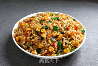 猪油渣鸡蛋炒饭的做法步骤:9