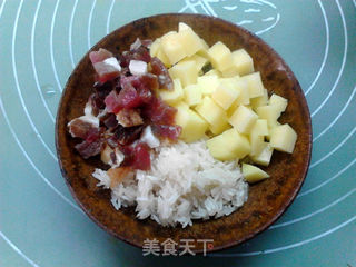 腊肉土豆蒸饭的做法步骤:3