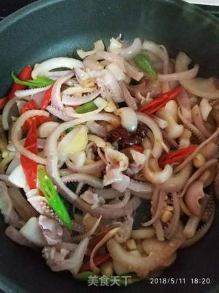 肉片鱿鱼须的做法步骤:9
