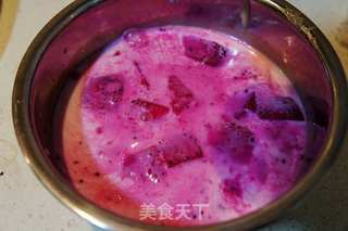 红心火龙果冰激凌的做法步骤:4