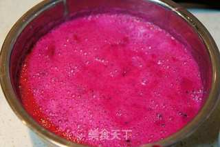 红心火龙果冰激凌的做法步骤:5