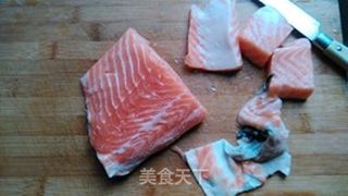 三文鱼饭团的做法步骤:4