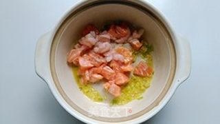 三文鱼豆腐羹的做法步骤:6