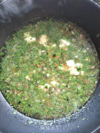 嫩滑翡翠豆腐羹的做法步骤:9