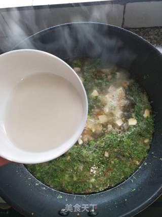 嫩滑翡翠豆腐羹的做法步骤:10
