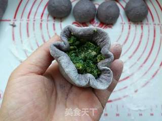 黑米面野菜包的做法步骤:15