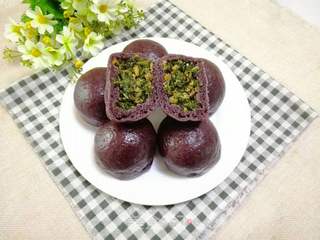黑米面野菜包的做法步骤:21