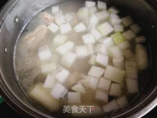 冬瓜排骨汤的做法步骤:9