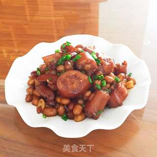 猪尾巴烧花生米的做法步骤:13