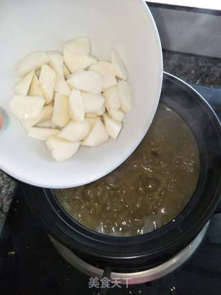 小米绿豆山药粥的做法步骤：6