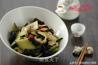 蛤肉木耳拌黄瓜的做法步骤:9