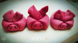 兔兔馒头秀的做法步骤:8