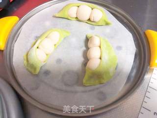 【宝宝营养辅食】10M+,豌豆荚小馒头的做法步骤:9
