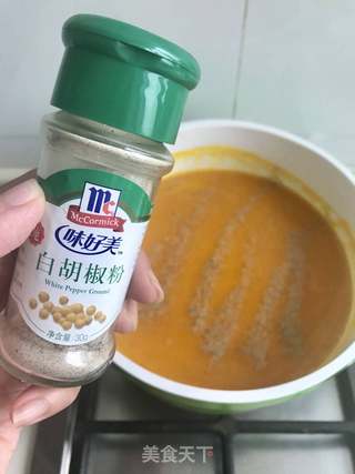 金瓜贻贝浓汤的做法步骤:7